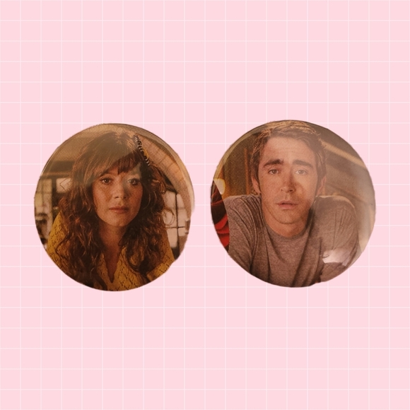 Handmade Jewelry - Pushing Daisies 2" Pins Set